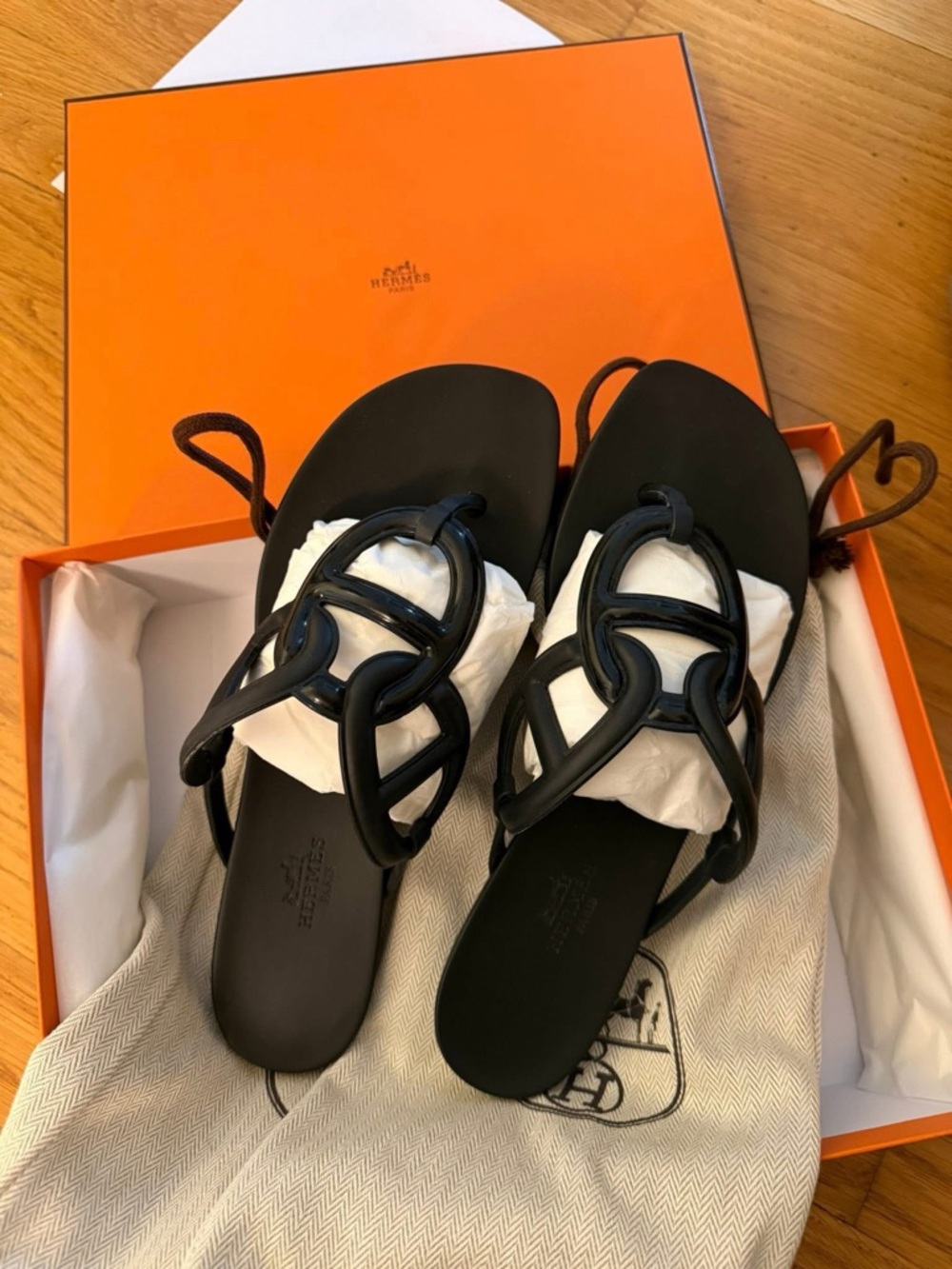 Hermes Black egerie Sandals - Picture 3 of 3